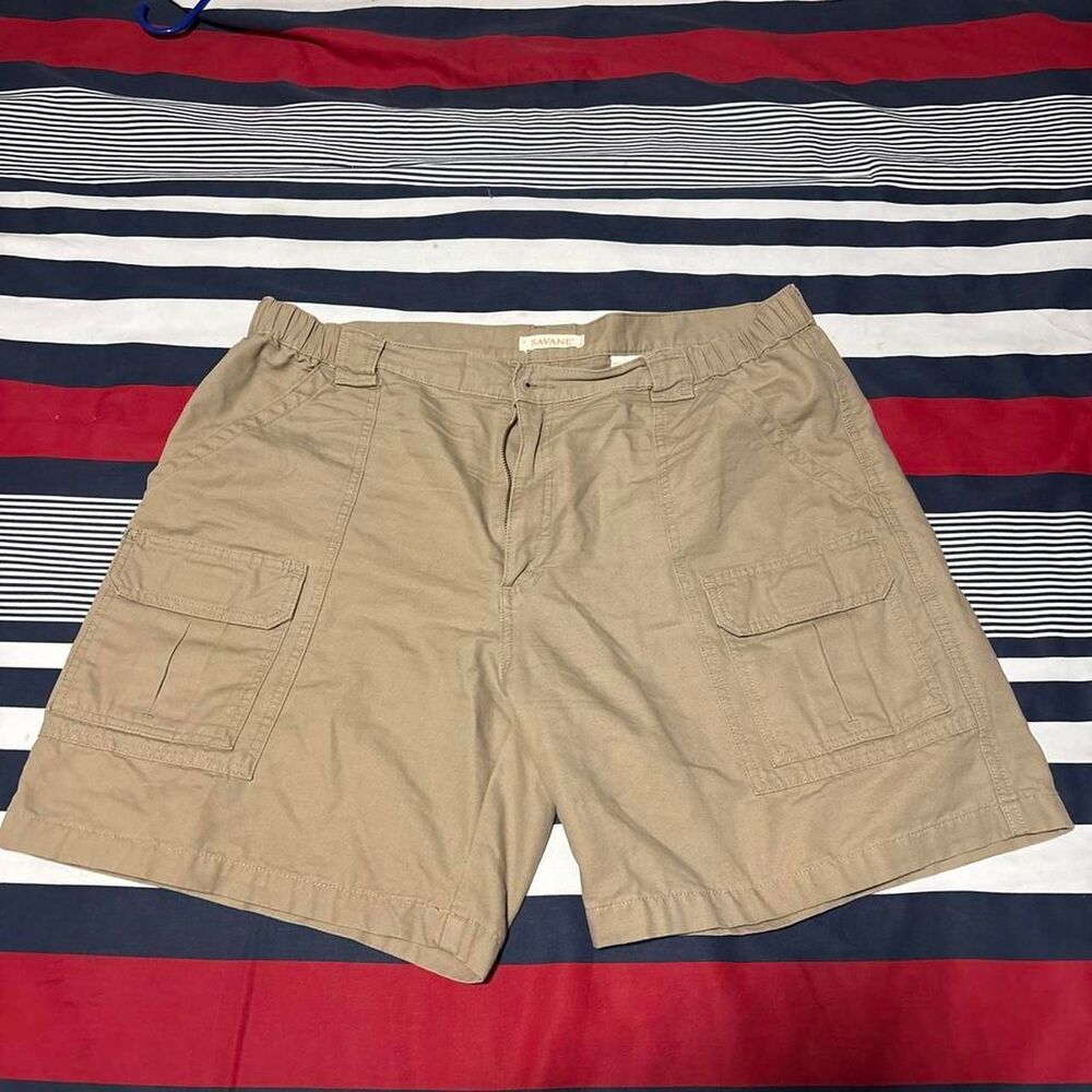 Savane Men's Tan and Khaki Shorts